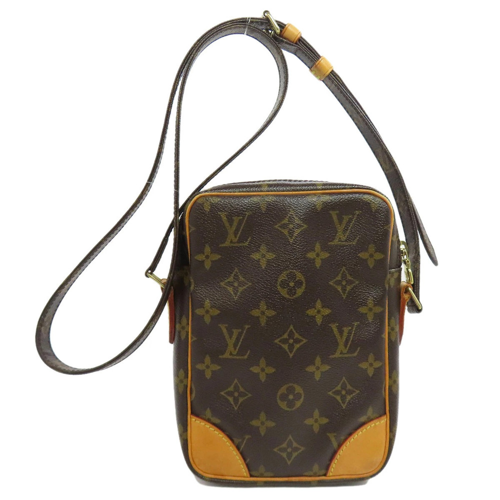 Louis Vuitton Danube Monogram Bag Canvas Tote Brown